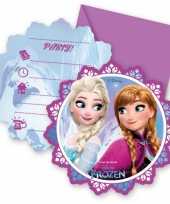 Feest 12x disney frozen uitnodigingen