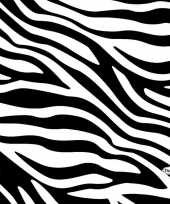 Feest 20x design servetten zebra dieren print zwart wit 33 x 33 cm
