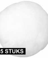 Feest 25x kunstsneeuw nepsneeuw sneeuwballen 7 5 cm