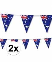 Feest 2x australie vlaggetjes 3 5 m