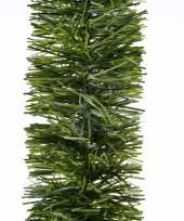 Feest 2x kerstslinger guirlande groen 270 cm