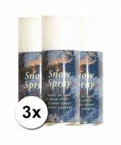 Feest 3 spuitbussen met kunstsneeuw 150 ml