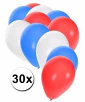 Feest 30 stuks party ballonnen in de kleuren van de vs
