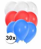 Feest 30 stuks party ballonnen in de slowaakse kleuren