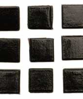 Feest 30 stuks vierkante mozaieksteentjes zwart 2 cm