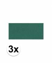 Feest 3x groene crepla plaat met 20 x 30 x 0 2 cm