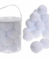 Feest 40x witte sneeuwballen 8 cm