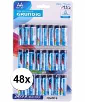 Feest 48x grundig aa batterijen plus