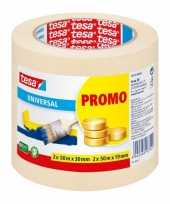 Feest 4x tesa afplaktape schilderstape set diverse maten