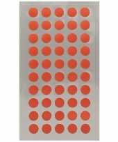 Feest 600x rode ronde sticker etiketten 8 mm