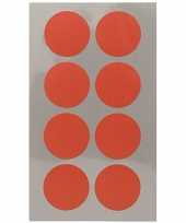 Feest 96x rode ronde sticker etiketten 25 mm