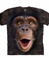 Feest aap t-shirt chimpansee jong voor kinderen