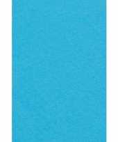 Feest aqua blauw papieren tafelkleed 137 x 274 cm