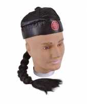 Feest aziatische hoedjes zwart