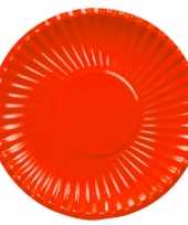 Feest barbecue bordjes rood 29 cm