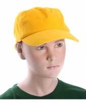 Feest baseballcapjes goud voor kinderen
