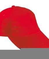 Feest baseballcapjes rood voor kinderen