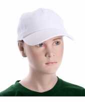 Feest baseballcapjes wit voor kinderen