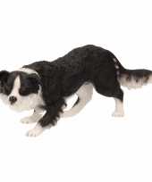 Feest beeldje border collie hond 17 cm
