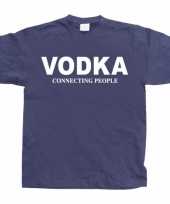 Feest blauw vodka t-shirt