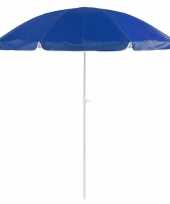 Feest blauwe strand parasol van nylon 200 cm