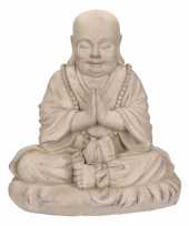 Feest boeddha beeldje mediterend 35 cm