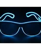 Feest bril met blauwe led verlichting