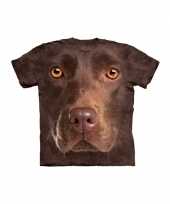 Feest bruin honden t-shirt labrador voor kinderen