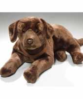 Feest bruine knuffel labrador hond 50 cm
