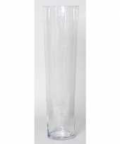 Feest conische vaas helder glas 70 cm