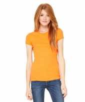 Feest dames skinny shirts hanna oranje