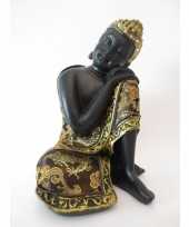 Feest decoratie boeddha beeldje 19 cm