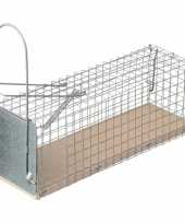 Feest diervriendelijke rattenval kooi 28 cm ongediertebestrijding