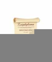 Feest diploma poster voor de drinker