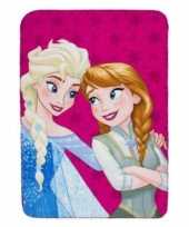 Feest disney frozen fleecedeken plaid roze 100 x 140 cm