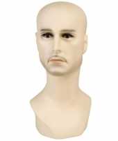 Feest display hoofd blanke man 40 cm
