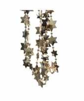 Feest donker parel sterren kralenslinger kerstslinger 270 cm 2 stuks