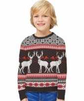 Feest foute print kinder truien happy reindeers