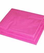 Feest fuchsia roze kleur papieren servetten 33 x 33 cm