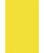 Feest geel tafellaken tafelkleed 138 x 220 cm herbruikbaar