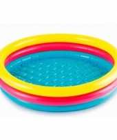 Feest gekleurd rond opblaasbaar zwembad klein 61 cm baby kinderen