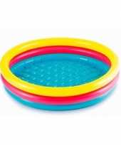 Feest gekleurd rond opblaasbaar zwembad klein 86 cm baby kinderen