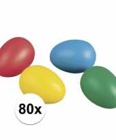 Feest gekleurde eieren 80 stuks