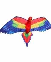 Feest gekleurde vlieger voor kinderen papegaai
