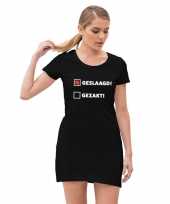 Feest geslaagd gezakt jurkje zwart voor dames