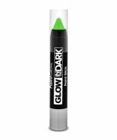 Feest glow in the dark make up stift neon groen