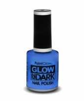 Feest glow in the dark nagellak neon blauw