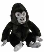 Feest gorillas speelgoed artikelen gorilla knuffelbeest zwart 28 cm