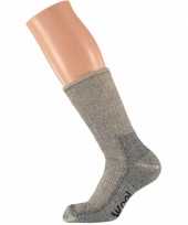 Feest grijze wollen wandelsokken maat 42 45