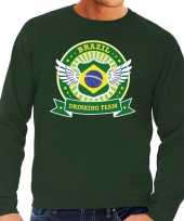 Feest groen brazil drinking team sweater heren